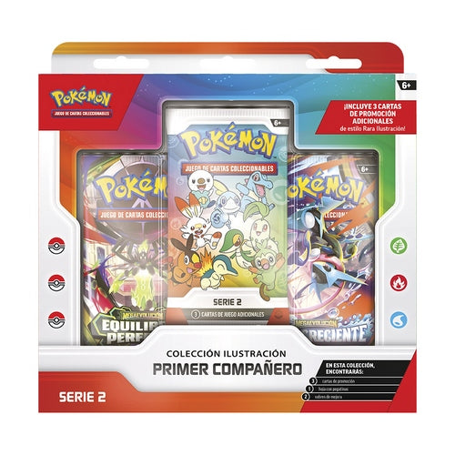 Pokémon TCG - Caja Primer Compañero Colección Ilustración Serie 2 Español