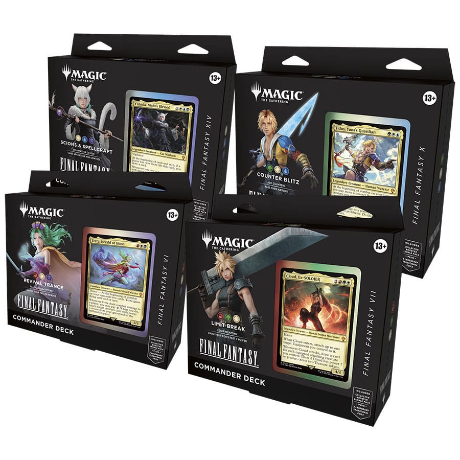 PREORDER Magic the Gathering Final Fantasy Mazos de Commander Caja (4) inglés