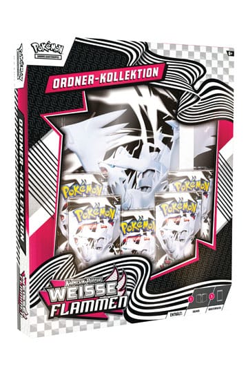 PREORDER Pokémon TCG Karmesin & Purpur: Weisse Flammen Binder Collection *Edición Alemán*
