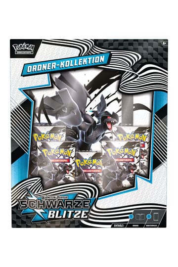 PREORDER Pokémon TCG Karmesin & Purpur: Schwarze Blitze Binder Collection *Edición Alemán*