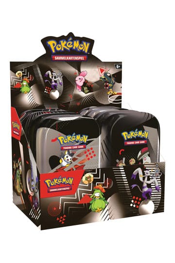 PREORDER  Pokémon TCG Mini-Tins Karmesin & Purpur 10.5 Display (8) *Edición alemán*