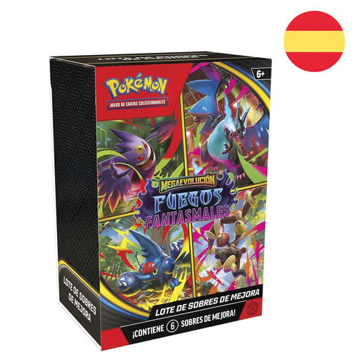 Pokémon TCG - Booster Pack (6) - MEGAEVOLUTION - PHANTOM FLAMES (SPANISH)