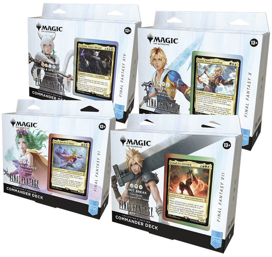 Magic the Gathering Final Fantasy Mazos de Commander edición de coleccionista Caja (4) inglés - Aiala Ocio
