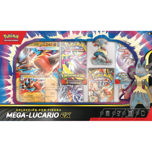 POKEMON TCG - CAJA CON  FIGURA MEGA-LUCARIO
