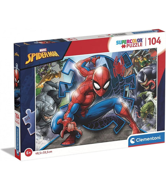 Puzzle Spiderman Super Color 104 piezas - Aiala Ocio