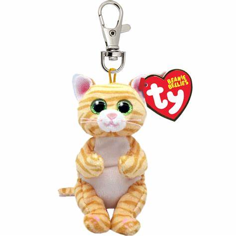 Ty Beanie Bellies Clip - Mango Gold Cat - Aiala Ocio