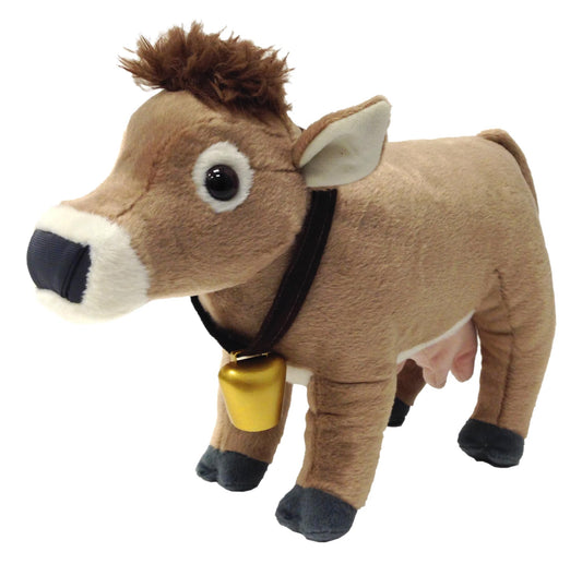 Wild Republic - Vaca de peluche con cencerro - Aiala Ocio